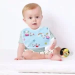 Waterproof Double Layers Cotton Baby Bibs - 2 pcs - Image 2