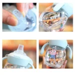 Duck Beak Baby Water Training Straw Cup with Nipple 6m+ 340ml - Image 3