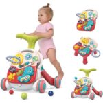 tiibaby 3 In1 Musical Stroller Push Walker , Game Table And Game Board - Image 2