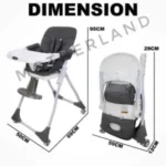 C006 Baby Baby Feeding High Chair - Image 2