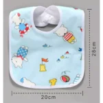Waterproof Double Layers Cotton Baby Bibs - 2 pcs - Image 3