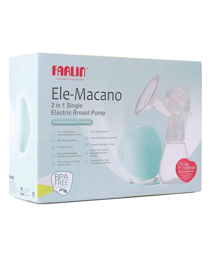 Farlin Ele-Macano 2in1 Single Electric Breats Pump - Image 1