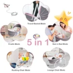 Mastela 5 in 1 Multifunctional Rocker and Bassinet - Image 3