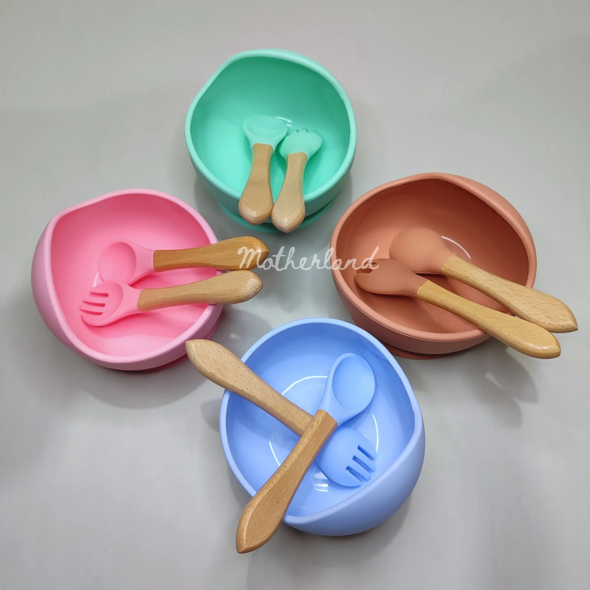 Silicone Feeding Spoon Bowl - Image 1