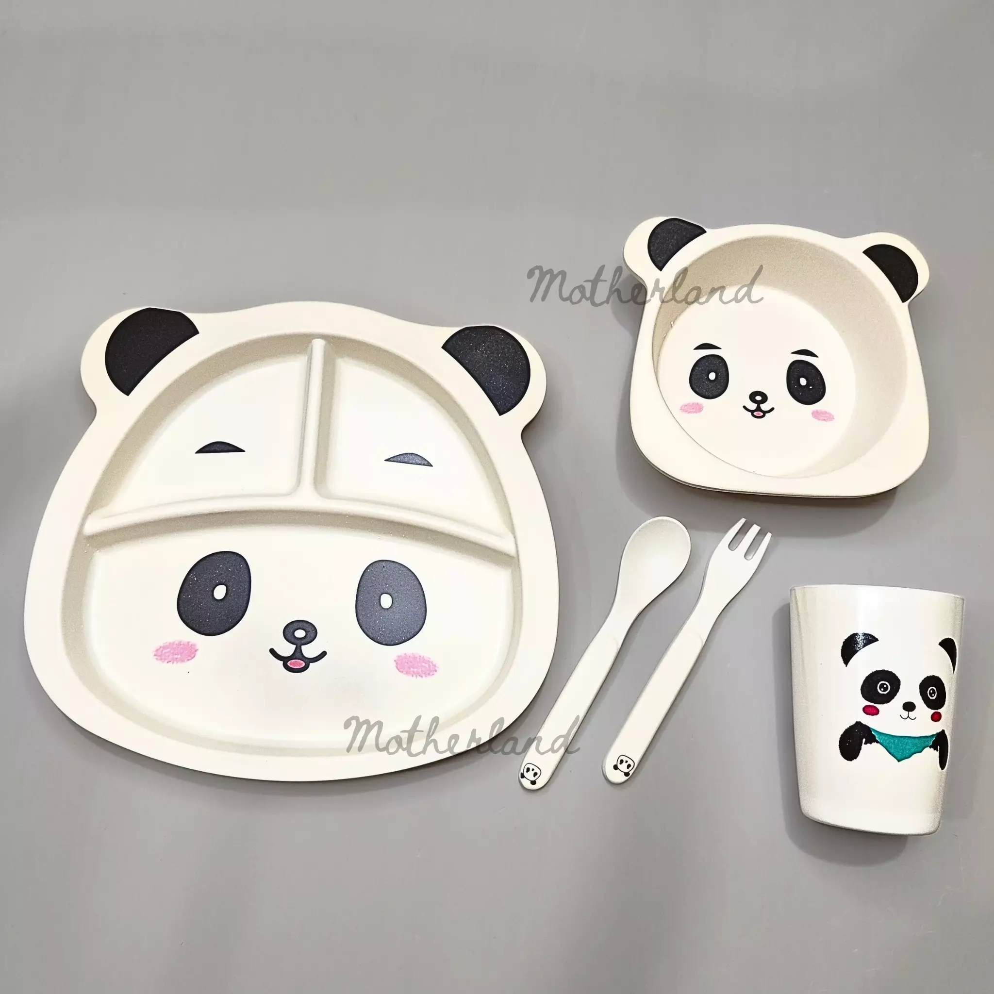 Bamboo Fiber Baby Feeding Set - 5 pcs - Image 1