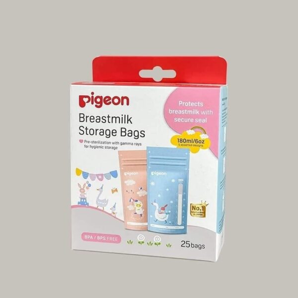 Pigeon Color Breast Milk Storage Bag -25 pcs