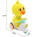 Super Cute Press-And-Go Yellow Duck Car Toy - Image 4