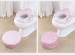 Baby 3 in 1 Toilet Training with Cushion Footstool Multi-Purpose Portable Training Potty - Image 2