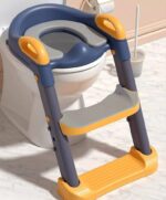Potty Training High Commode Seat with Adjustable Stairs