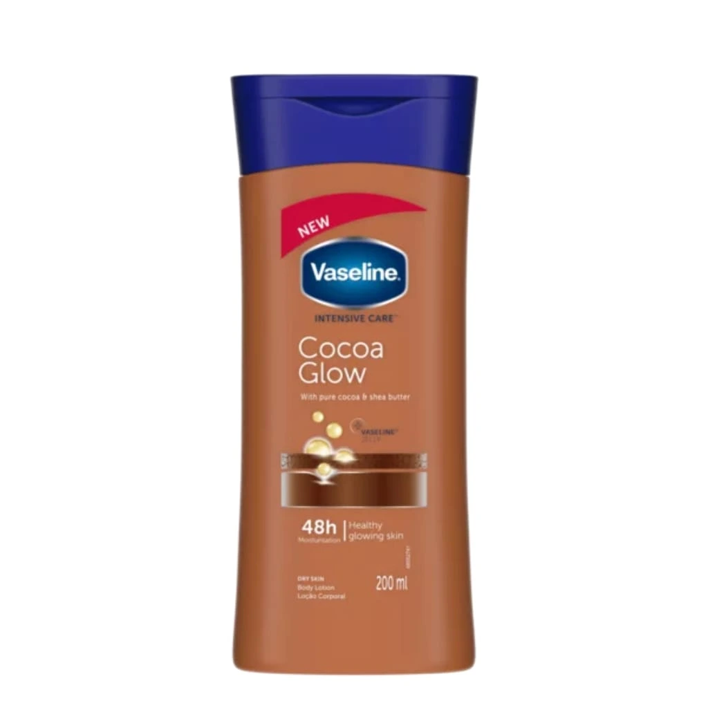 Vaseline Intensive Care Cocoa Glow Moisturising Body Lotion - 200ml - Image 1