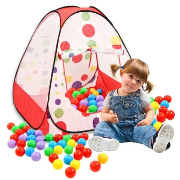 Tent Play House Toy for Kids 85 cm With 45 Ball Set