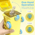 Bus Car Water Bottle with Wheels Leak Proof Lid, Mum Pot for School or Outdoor Fun - 500 ml - Image 2