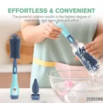 3 in 1 Multipurpose Silicone Feeding Bottle Cleaning Brush - Image 2