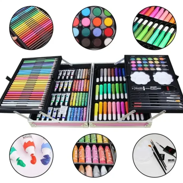 Kids Art Painting & Drawing Instruments Colour Box Set