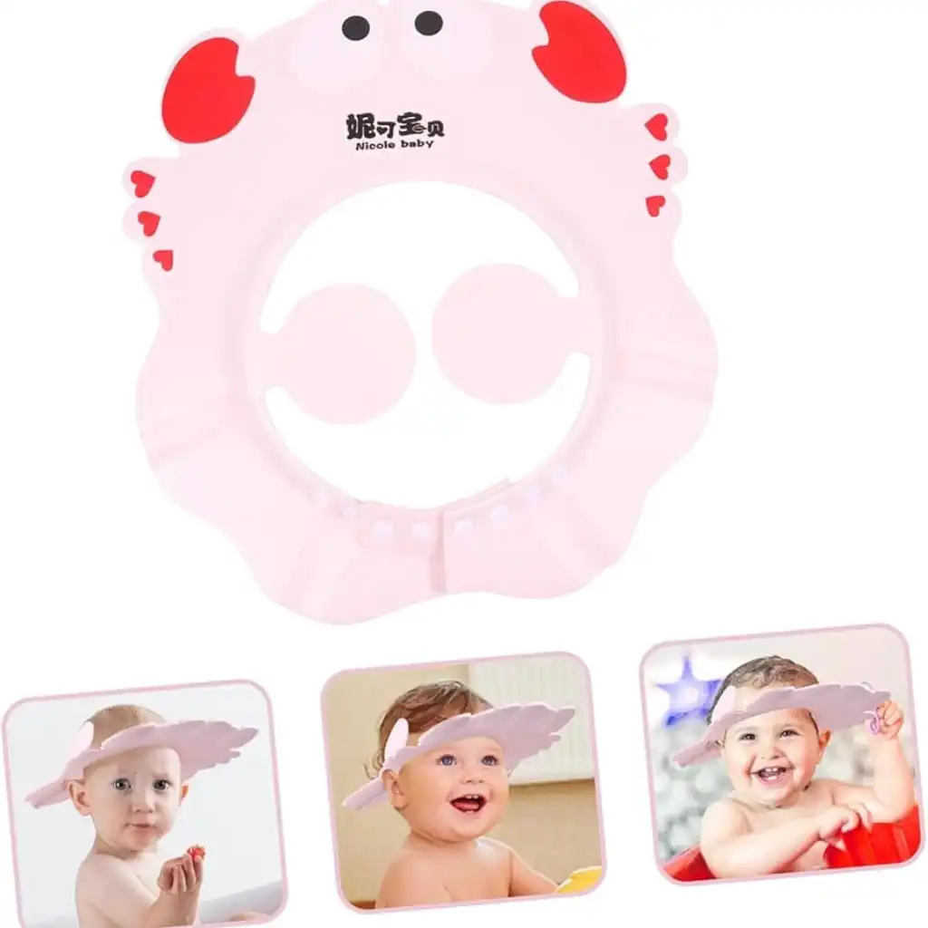 Premium Baby Shower Cap Crab Shaped - Image 1