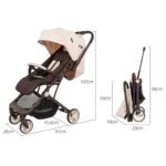 Baobaohao Y8 Portable Luggage Strollers Prams For Baby - Travel Friendly - Image 5