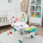 Baby Rocking Bouncer Chair For Baby Swing with Musical Piano Gym - Image 2