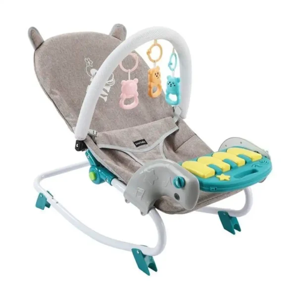 Baby Rocking Bouncer Chair For Baby Swing with Musical Piano Gym
