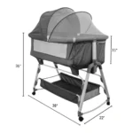 3 in 1 Baby Bassinet Bedside Sleeper Swing Crib, Height Adjustable Rocking Facilities Baby Cot - China