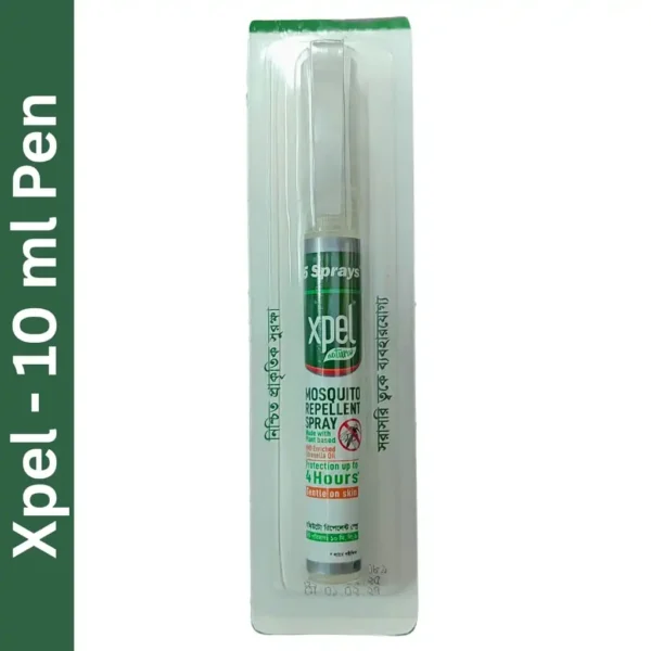 Xpel Natural Mosquito Repellent Spray Pen - 10 ml (Square)