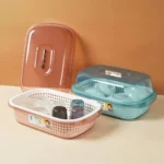 Accessories Storage Box with Lid & Drain Rack Double Layer- China - Image 5