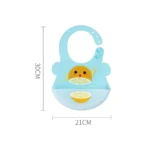 100% Silicon Baby Dinning Tray Bib (China) - Image 3