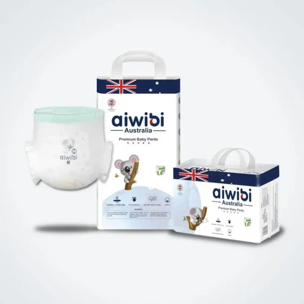 Aiwibi Australia Premium Baby Diapers Pant System Ultra Thin - Image 1