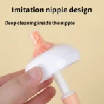 2 in 1 Multipurpose Silicone Feeding Bottle Cleaning Brush - Image 3