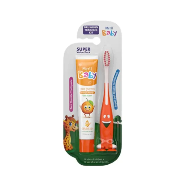 Meril Baby Brushing Training Kit (Brush+Paste)