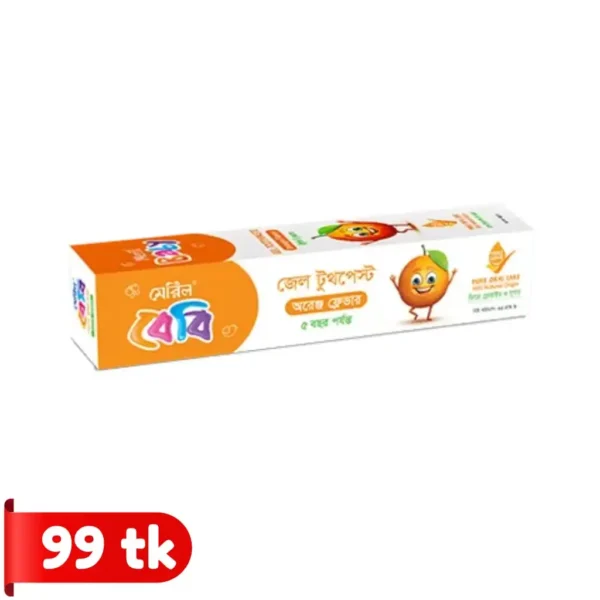 Meril Baby Gel Toothpaste Orange - 45 gm