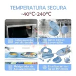 Full Silicone Baby Feeding Set 6 pcs with Gift Box - China - Image 3