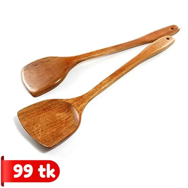 Wooden Kitchen Turner Spoon - 1 pcs