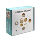 Full Silicone Baby Feeding Set 6 pcs with Gift Box - China - Image 2