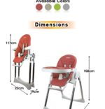 IVOLIA B1 Baby Feeding Adjustable High Chair - Image 3