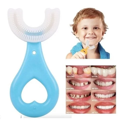 U-Shaped Silicone Baby Tooth brush - Image 1