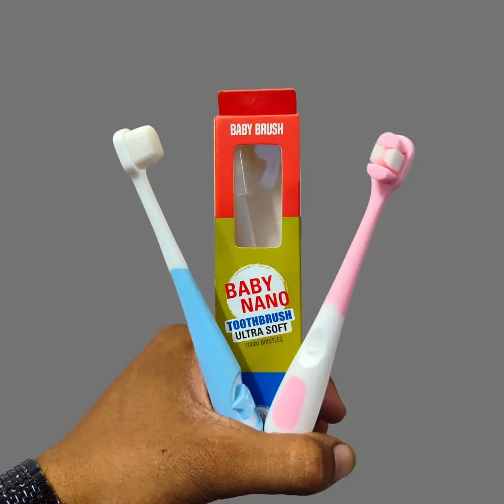 brush_Image_2025-10-05_at_2.10.19_PM Baby Nano Toothbrush Ultra Soft Cotton Fiber Bristles - 1 pcs - Image 1