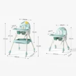8131B 6-in-1 Rocking High Chair | Feeding, Adjustable Hight & Tray - China - Image 2
