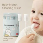 Disposable Baby Oral Cleaner Swabs Tongue Brush - 30pcs - Image 2